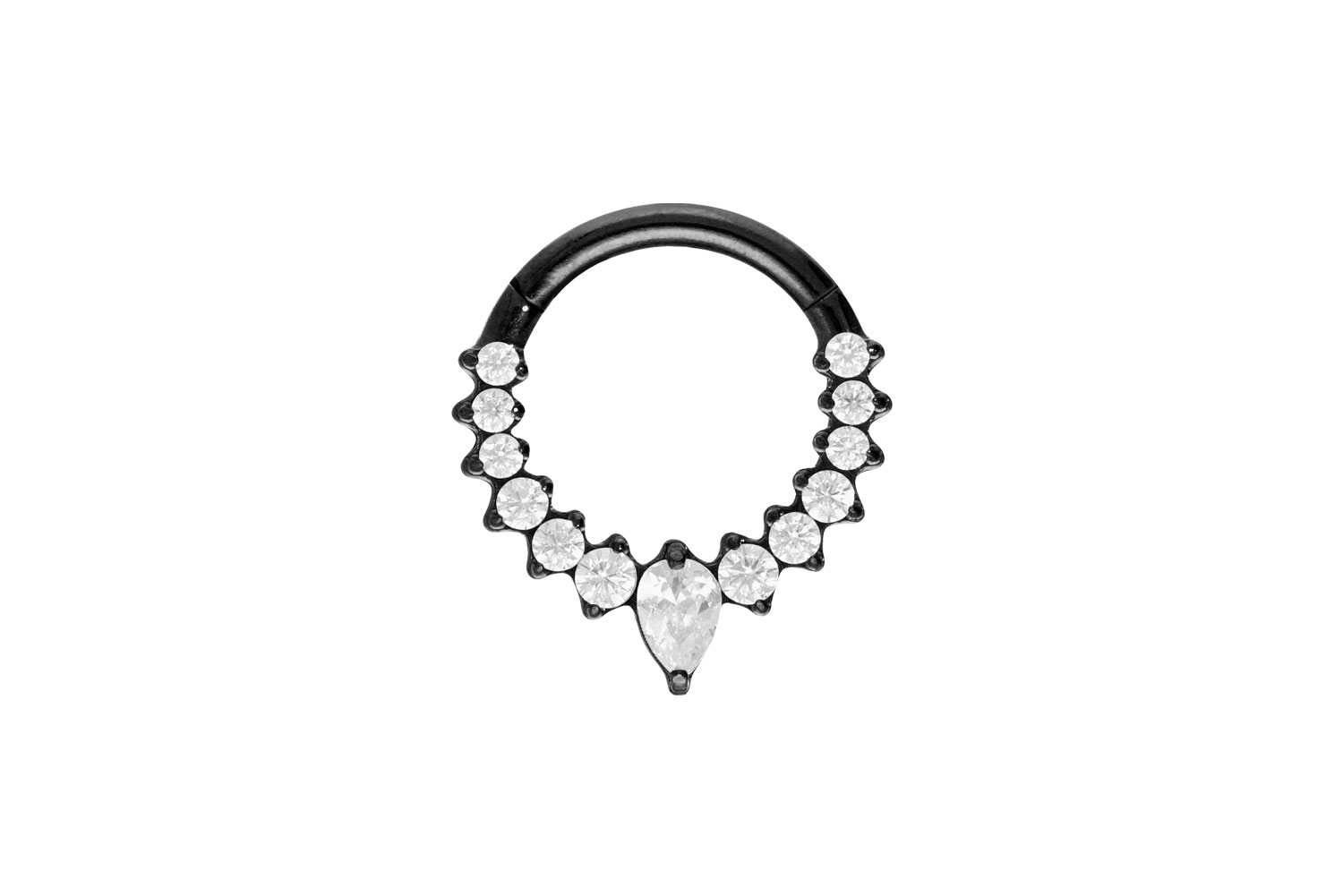 Titan Segmentring Clicker EINGEFASSTE KRISTALLE